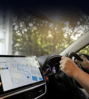 Image of real-time monitoring on the electronic dashboard console.