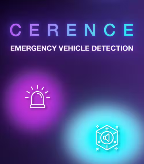 Cerence: Emergency Vehicle Detection