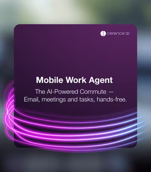 Mobile Work Agent - The AI-Powered Commute - Email, meetings and tasks, hands-free.